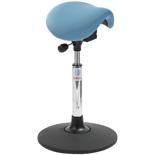 SIÈGE MINI SWAY EASY SEAT - TISSU 3D - BAS - BLEU CLAIR - GLOBAL PROFESSIONAL SEATING