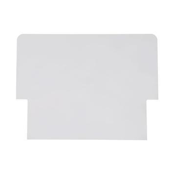 Têtière pour chevalet publicitaire en mousse compacte PVC - Sans impression - Format A1 - Blanc_0