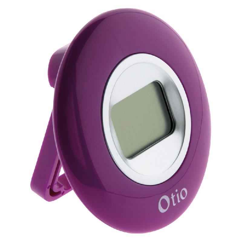 Thermomètre d'intérieur violet avec écran LCD - Otio - Design coloré et pratique_0