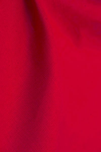 TISSU 100% PUR LIN COLORIS COQUELICOT