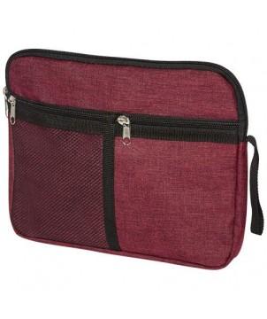 TROUSSE DE TOILETTE HOSS - ROUGE FONCÉ CHINÉ - TROUSSE DE TOILETTE PUBLICITAIRE PERSONNALISÉE
