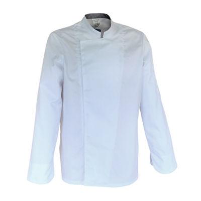 Veste cuisinier Cookie mixte polycoton blanche, taille 1_0