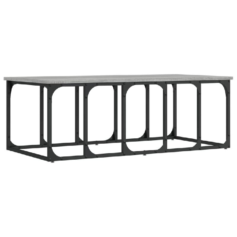 VidaXL Table basse sonoma gris 100x50x35,5 cm bois d'ingénierie Modèle Atlas Office Luna - 833381_0