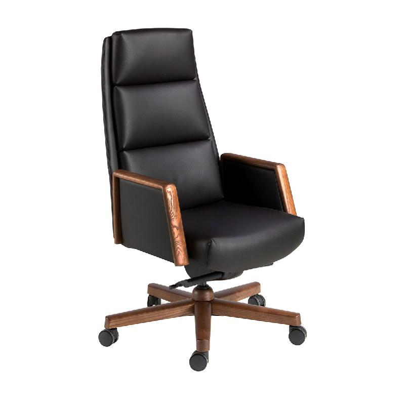 AC ANGEL CERDA Angel Cerdá Fauteuil de bureau pivotant en similicuir noir 4214C 68 x 70 x 120 - noir fourrure 8435631043928_0