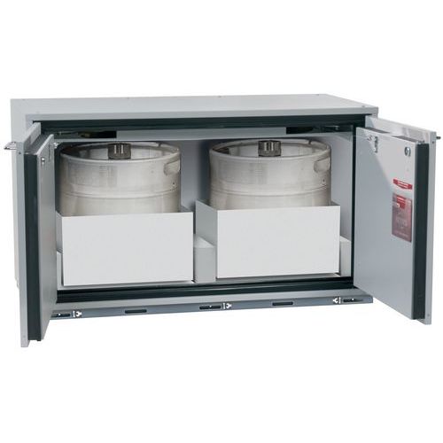 ARMOIRE SÉCURITÉ SOUS PAILLASSE UB-T-90 UB90.060.110.2T GRIS - ASECOS