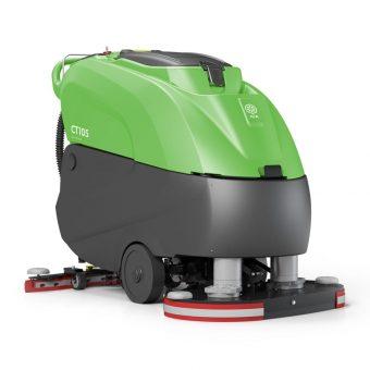 Autolaveuse accompagnée CT 105 BT85 - tractée à batterie - 2 brosses - largeur 850 mm - réservoir 100 L_0
