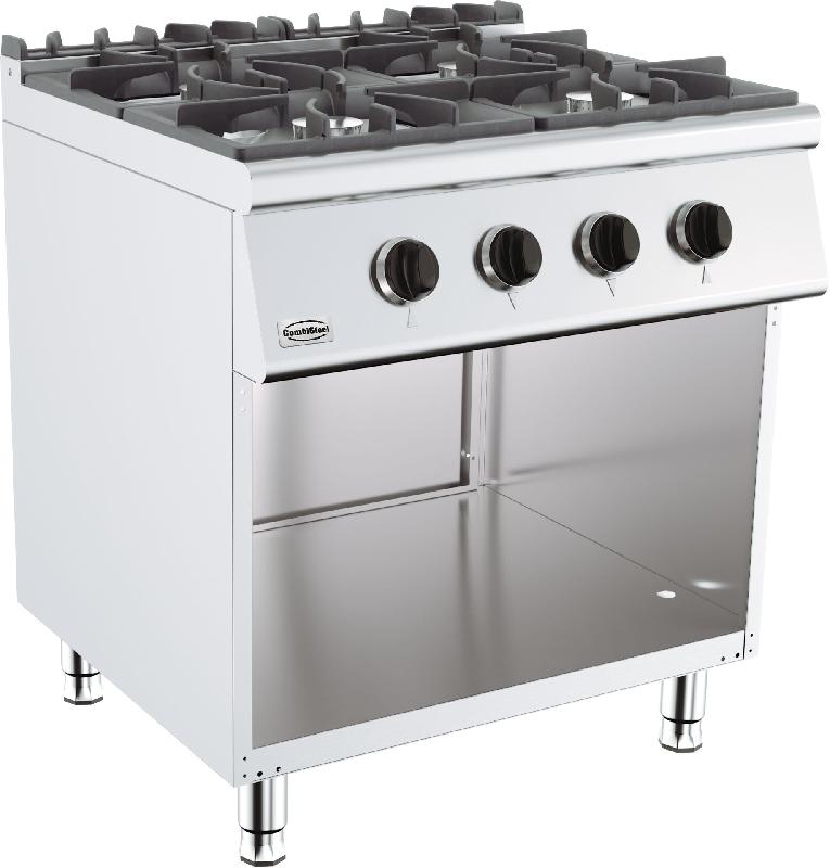 Cuisiniere a gaz 4 br. Base 700 COMBISTEEL 7178.0405_0