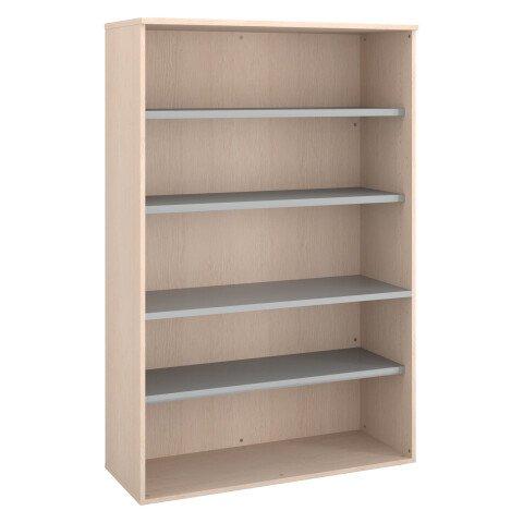 BIBLIOTHÈQUE ECLA H 182 X L 120 CM BOIS FINITION CHÊNE CLAIR
