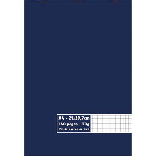 BLOC 1ER PRIX - AGRAFE EN TETE - 70 G - A4 21 X 29,7 CM - 5X5 - 160 PAGES