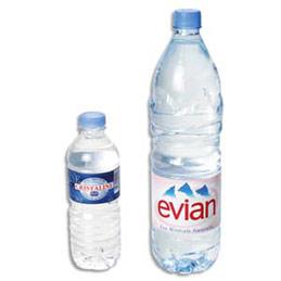 BOUTEILLE D'EAU MINERALE EVIAN - 1,5 L - LOT DE 12