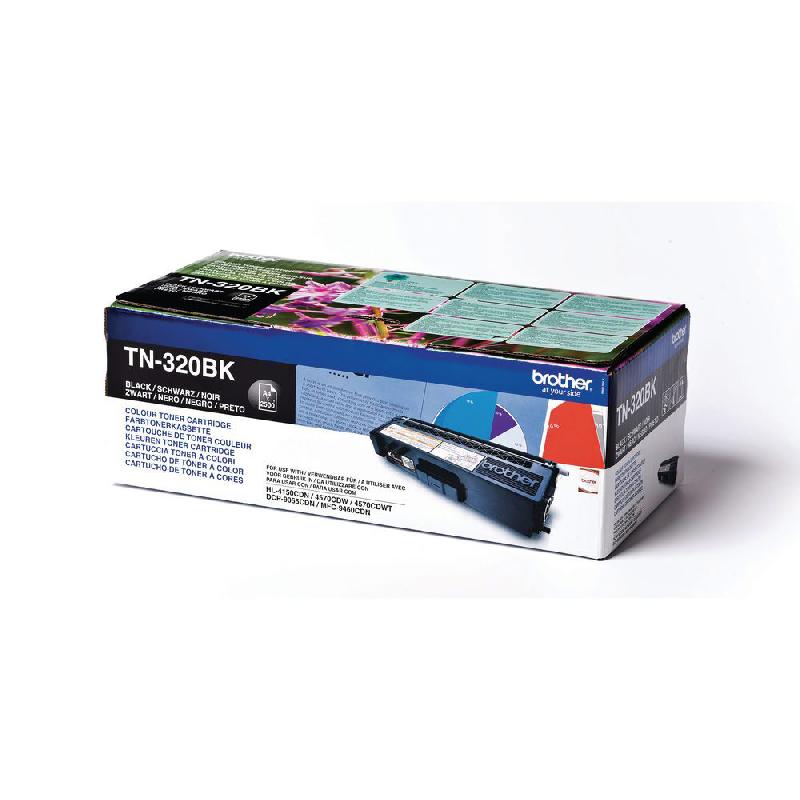 BROTHER TN320BK - CARTOUCHE DE TONER - 1 X NOIR - 2500 PAGES - POUR HL-4150CDN, 4570CDW, 4570CDWT