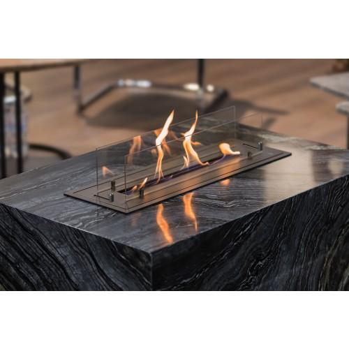 BRÛLEUR BIOÉTHANOL 720 INOX AVEC 2 VERRES DE PROTECTION TERMOBIO TERMOFOC