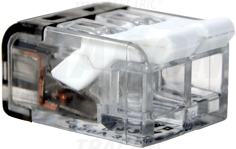 Connecteur sans vis, transparent, ouvrable 0,2-4mm2, 32a, 450vac 2p_0