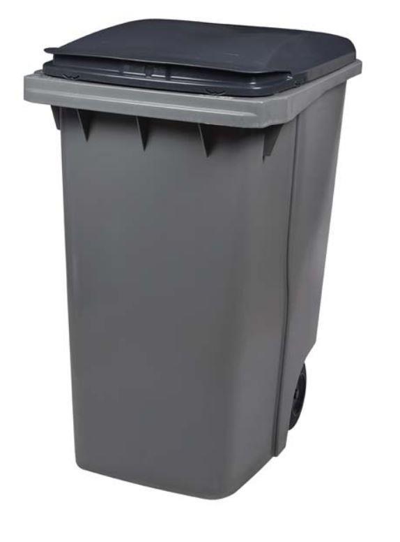 Conteneur Korok 2 Roues 340L - Polyéthylène haute densité, traité anti-UV, roues en caoutchouc massif_0