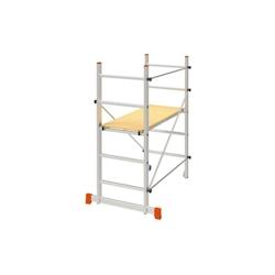 Échafaudage de travail BRIXO - Hauteur 2.85m - Plateau 110 x 40 cm - Aluminium - Charge 120Kg - Gris 8015234910003_0
