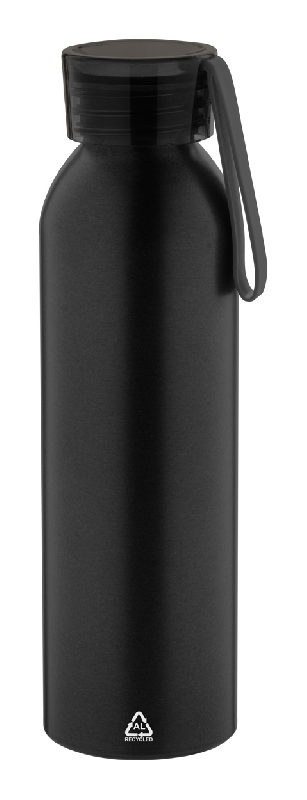 Gourde de sport en aluminium recyclé - 600 ml - Couvercle assorti et sangle silicone_0