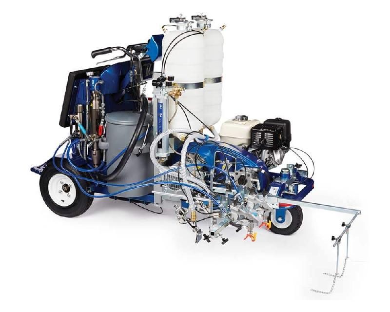 Graco LineLazer V 250DC - Traceur de ligne bicolore airless avec moteur Honda et système EasyMark_0