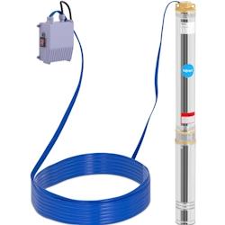 Hillvert - hillvert Pompe Submersible 95 mm / 3.75'' - 6000 l/h - 1100 W - 20 m de câble / 102 m de hauteur d'élévation - Inox, Pompe À Eau - 4062_0