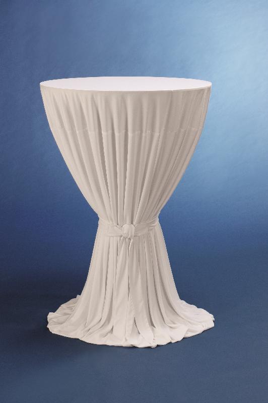 HOUSSE DE TABLE DE BAR, 100 % POLYESTER, SANS POCHES POUR LES PIEDS, JAUNE