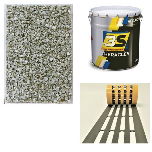 KIT POCHOIR POUR BAO BANDES DISCONTINUES GRIS - HANDINORME