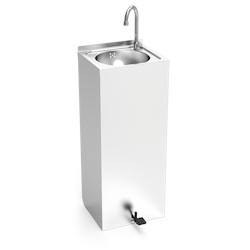 Lave-main inox avec pédale