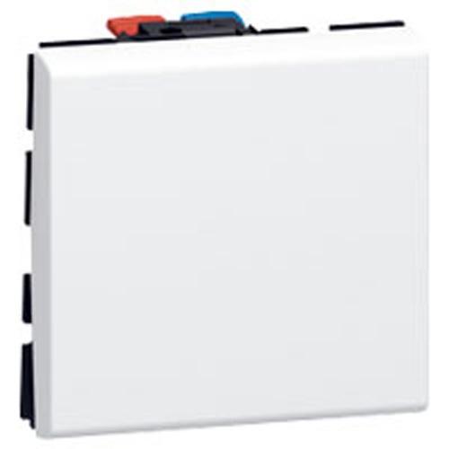 LEGRAND MOSAIC BOUTON POUSSOIR BLANC - 077040 - LEGRAND
