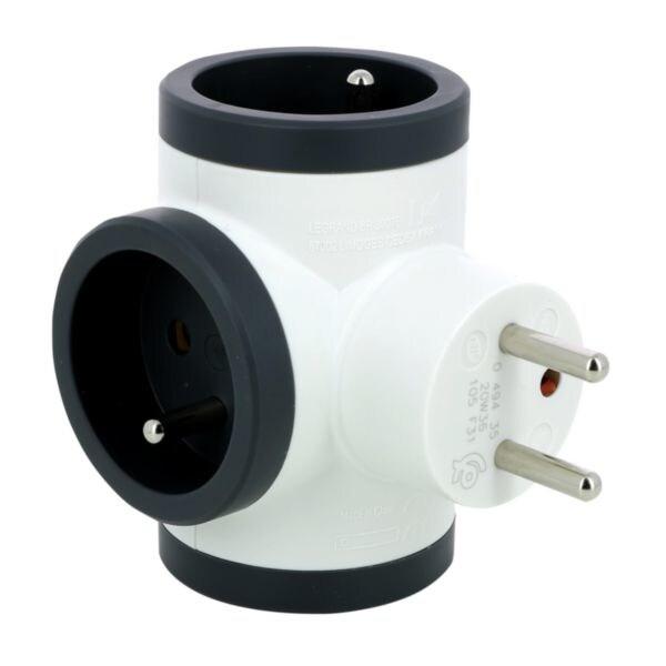 LEGRAND Triplite 3x2P+T premium prises latérales blanc/noir - 035-1166445_0