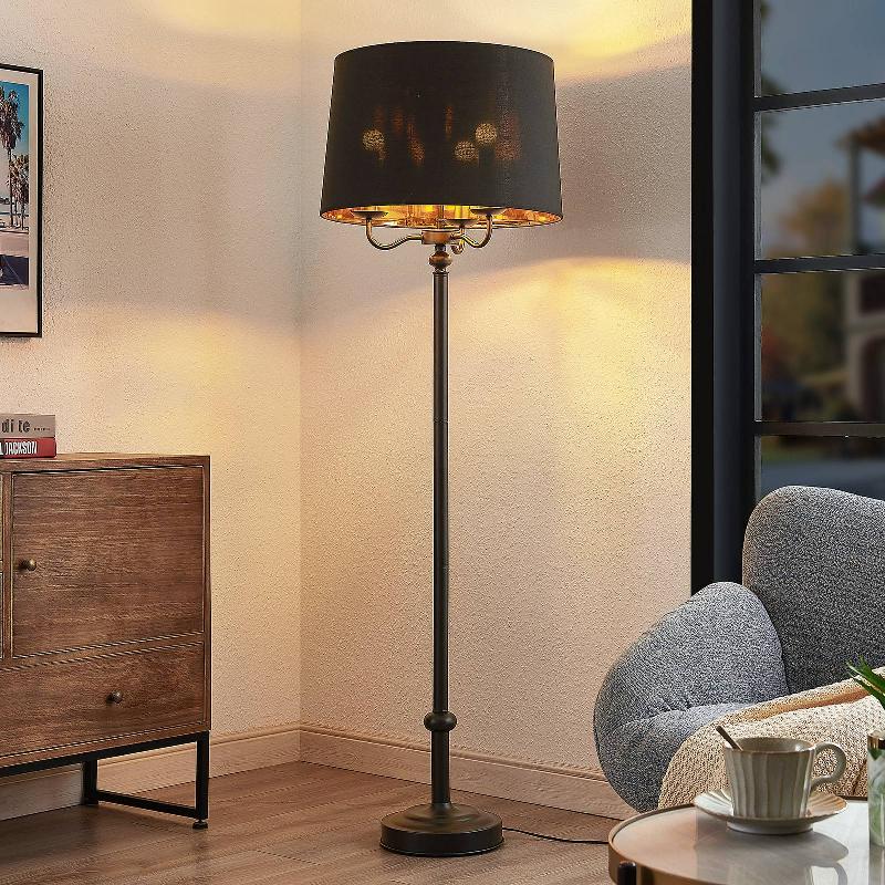 LINDBY CHRISTER LAMPADAIRE, NOIR, 160 CM
