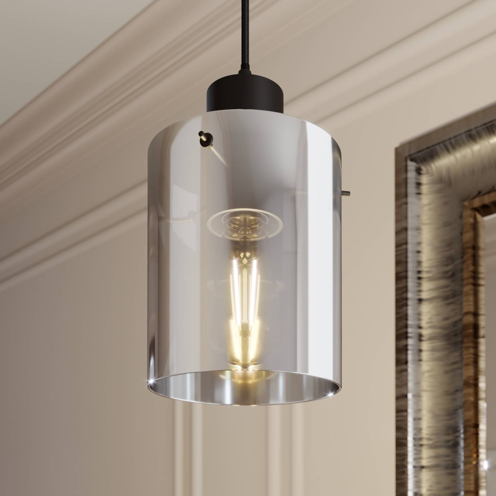 LINDBY KOURTNEY SUSPENSION ABAT-JOUR VERRE, 1 L.