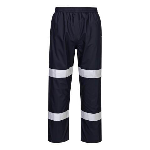 LOT DE 2 - PORTWEST F443 PANTALON DE PLUIE LÉGÈRE IONA PLIABLE MARINE FONCÉ - TAILLE XXL - STANDARD