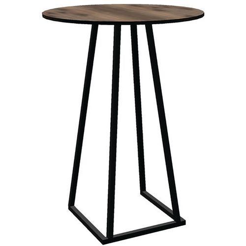 MANGE DEBOUT LINEA PARTY D80 NOIR MÉLAMINE WOOD AMAZON - FLEXFURN