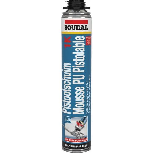 MOUSSE POLYURÉTHANE EXPANSIVE CLICK & FIX SOUDAFOAM 1K 750 ML - PAR 12 SOUDAL