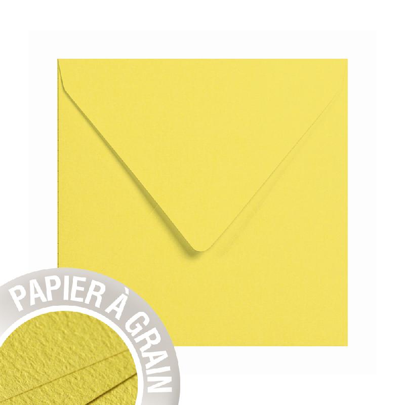 PAQUET DE 5 ENVELOPPES GRAIN DE POLLEN 140X140MM 120G/M² - MELON D'EAU - LOT DE 10