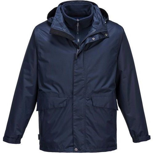 PARKA RESPIRANTE 3-EN-1 ARGO S507 BLEU FONCÉ M - PORTWEST