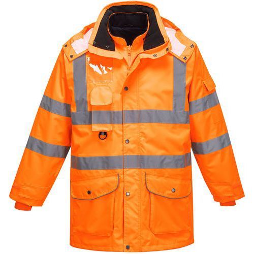 PARKA HAUTE-VISIBILITÉ 7-EN-1 TRAFFIC RT27 ORANGE 5XL - PORTWEST