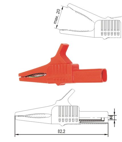 Pince Crocodile Electrique Pince De Test De Sécurité, 10pcs Pinces 5 Couleurs P2002 20A Cordon Multimetre