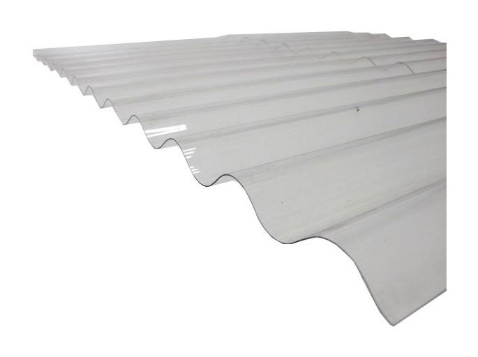 Plaque Polycarbonate Ondulee Translucide Po 76 18 Petite Onde Coloris Translucide Largeur Totale De La Plaque 90cm Longueur Totale De La Plaque 3m Mccover Comparer Les Prix