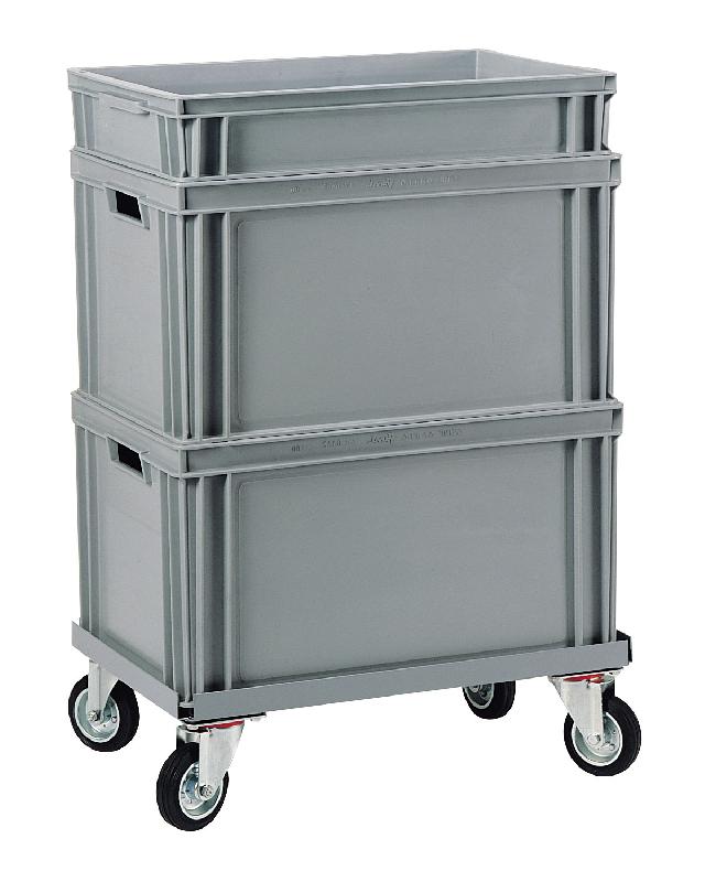 PLATEAU ROULANT POUR CAISSES PLASTIQUE ATHÉNA CHARGE 150 KG