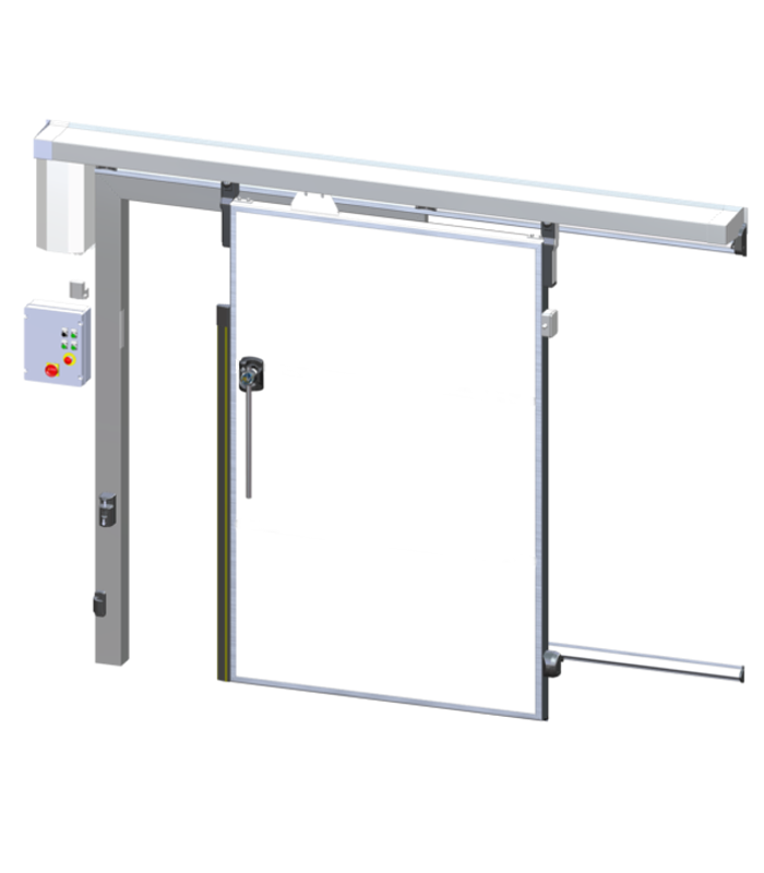 Porte coulissante isotherme automatisée - Fiabilité et conformité CE_0