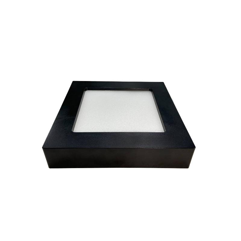 PRIOS PLAFONNIER LED ALETTE, NOIR, 12 W, CCT, INTENSITÉ VARIABLE