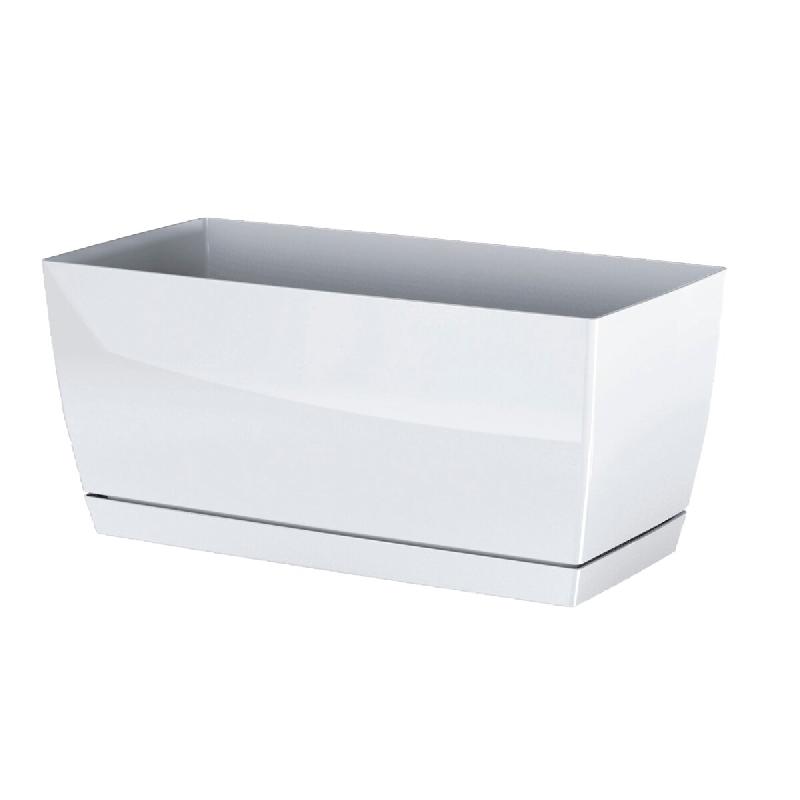 Prosperplast - Jardinière Coubi Case P 39x19x18,2 cm - blanc plastique ZA1851_0