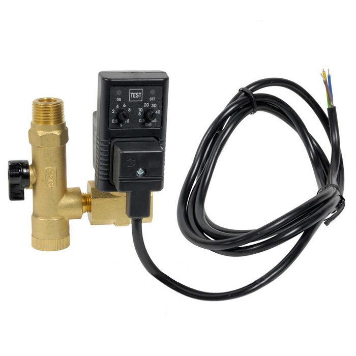 Purgeur de condensat temporisé pour réservoir horizontal NUAIR - 11573276 - 230V mono, pression jusqu'à 16 bar_0