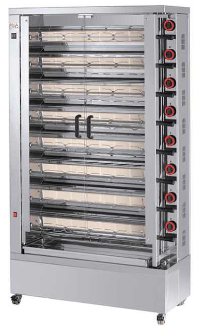 Rôtissoire gaz 8 broches, 40 à 48 poulets - FECA 840-EKO_0