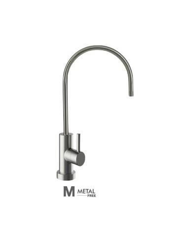 Robinet 1 voie Mat-Medium-Metal Free - col de cygne - aspect brossé - Réf 1MM-MF_0