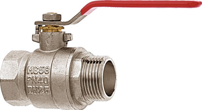 Robinet à boisseau sphérique GEKA Plus type 3 - Laiton nickelé - Filetage intérieur 1/2'' - Taille nominale 15 mm_0