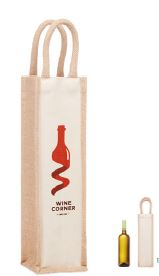 Sac en jute pour une bouteille mo6258-13_0