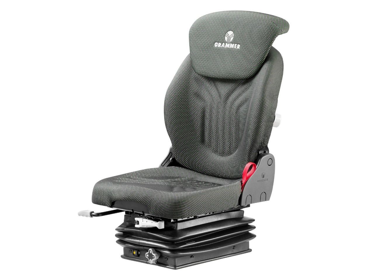 Siège de tracteur - Grammer AG - Compacto Basic S PVC Noir - course de suspension : 80 mm - 55035_0