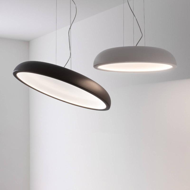 STILNOVO REFLEXIO LED SUSPENSION, Ø46CM, BLANC