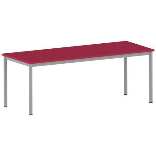 TABLE CARÉLIE 200 X 80 CM MOBILE T6 STRAT CERISE GRIS - MOBIDECOR