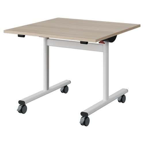 TABLE MALIBU RAB. 80X80 T4 DL STRA ABS ACACIA/BLC 9016